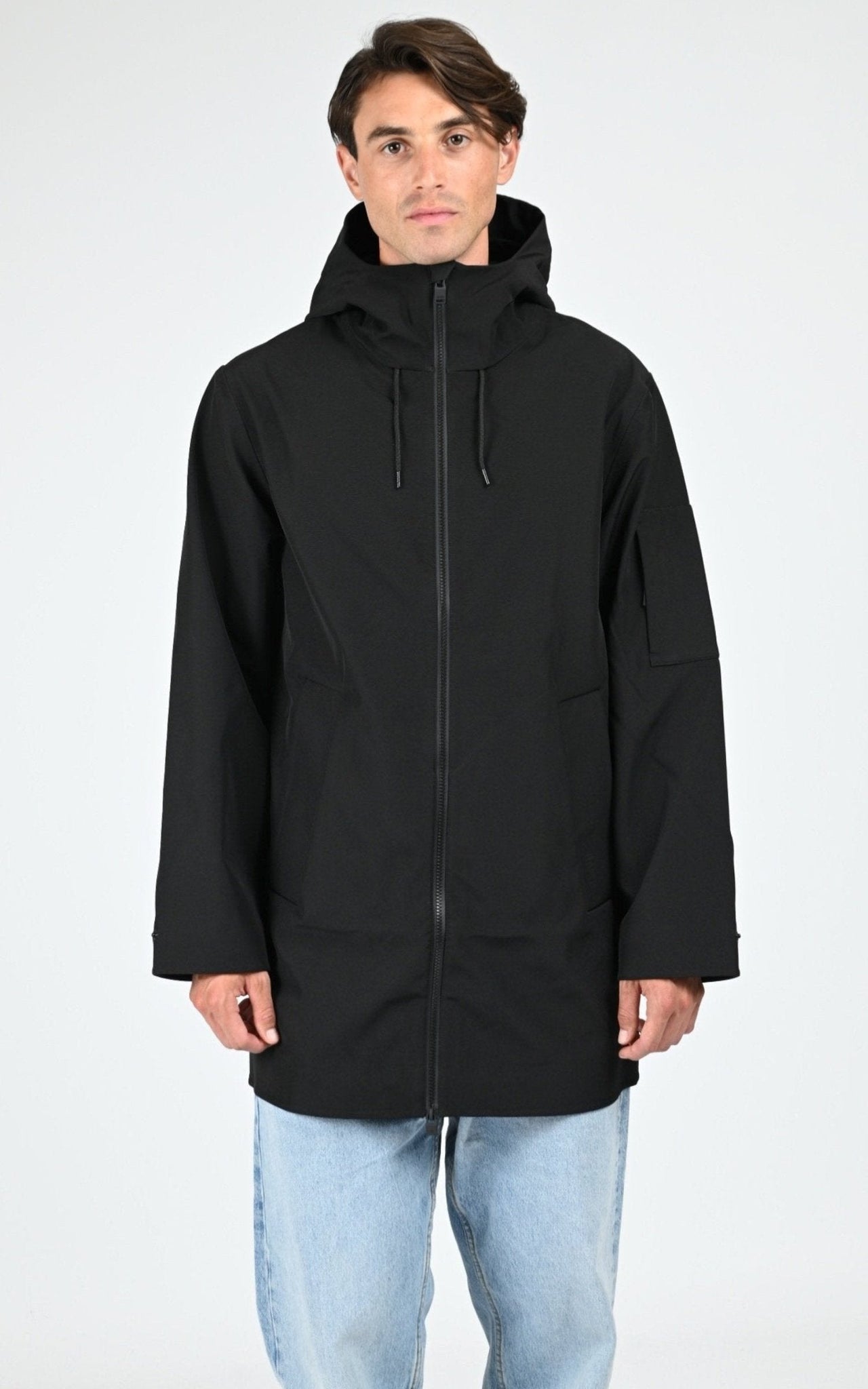 Parka longue mixte noir