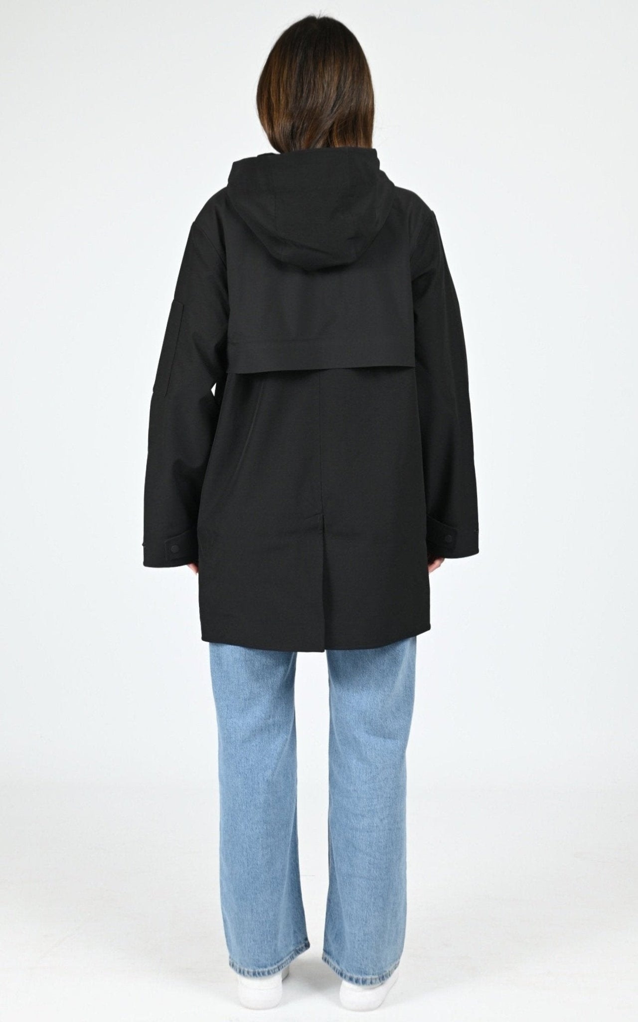 Parka longue mixte noir