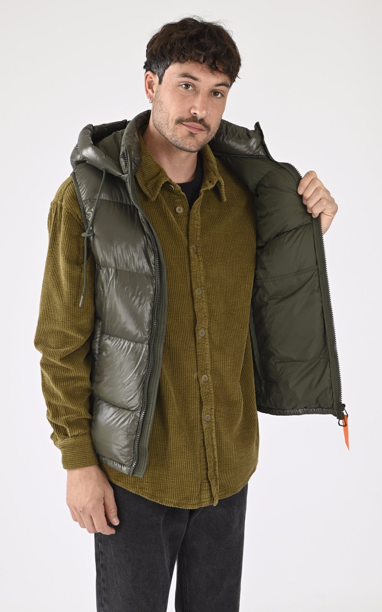 Doudoune sans manches Cesar mixte kaki