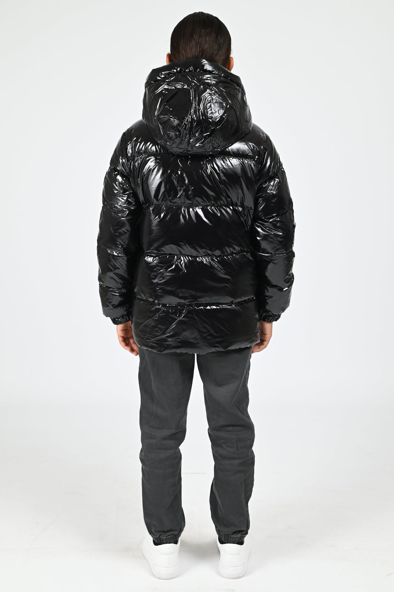 Doudoune brillante Little Vianney Bright noir