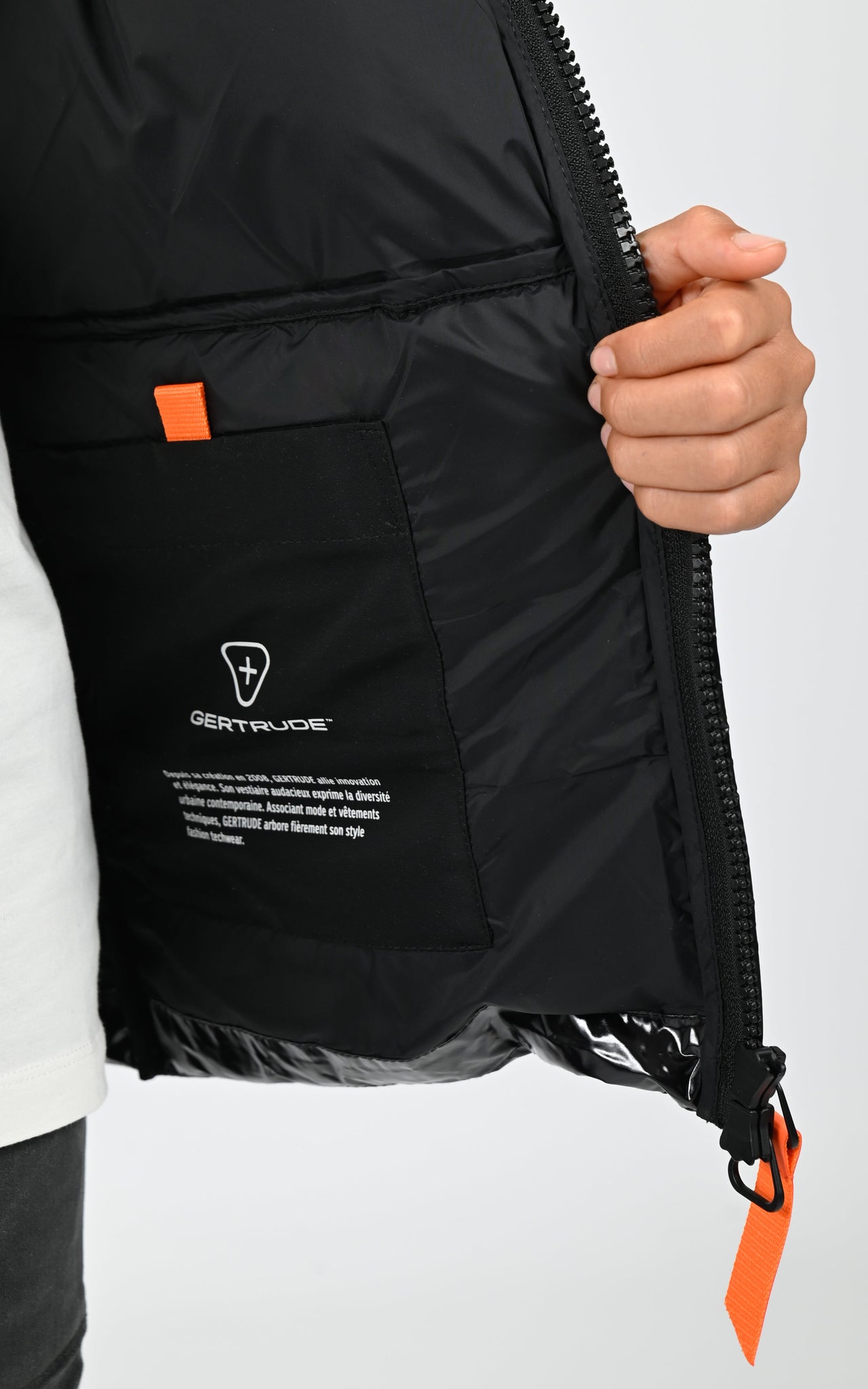 Doudoune brillante Little Vianney Bright noir