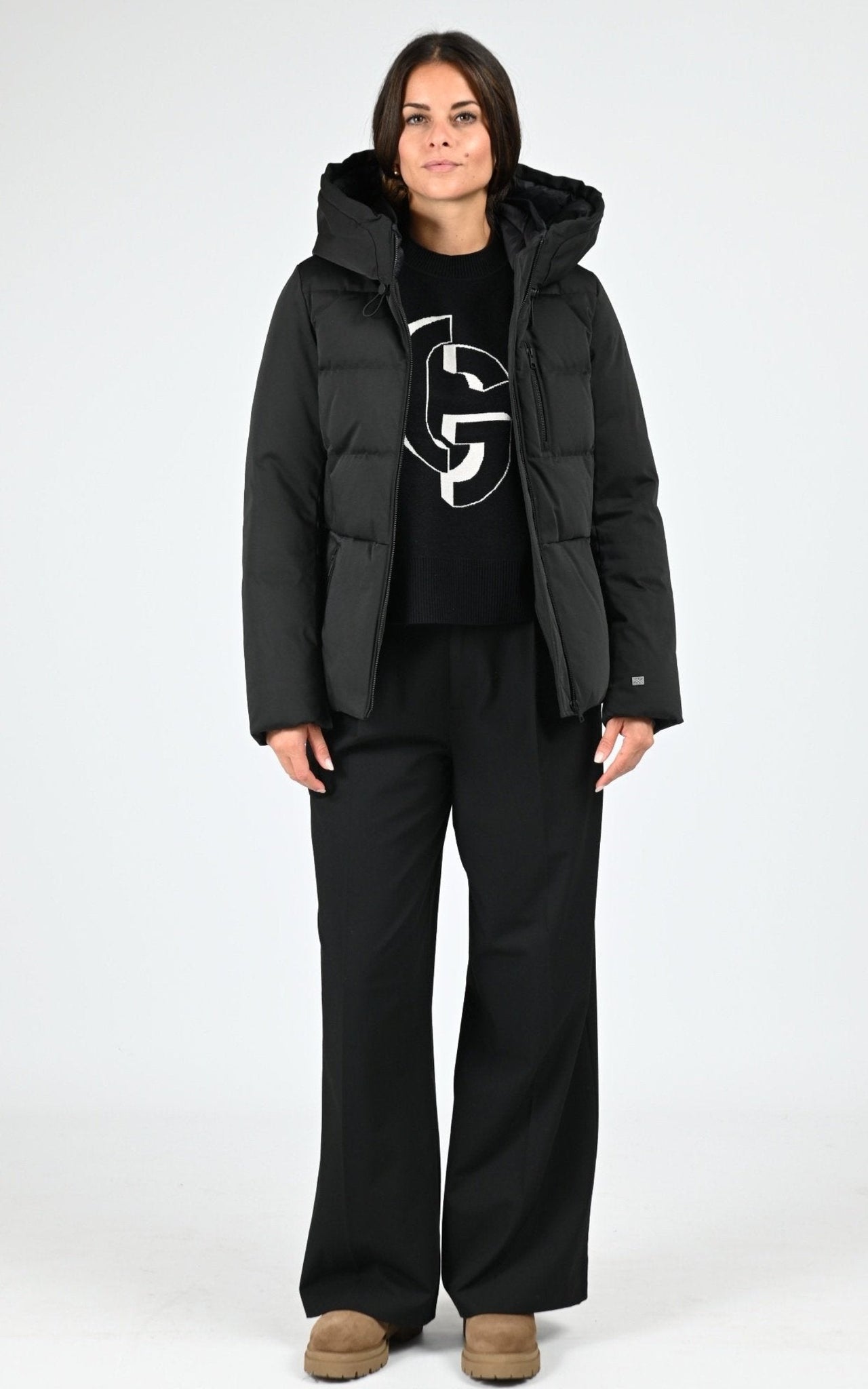 Pull maille Natalia noir