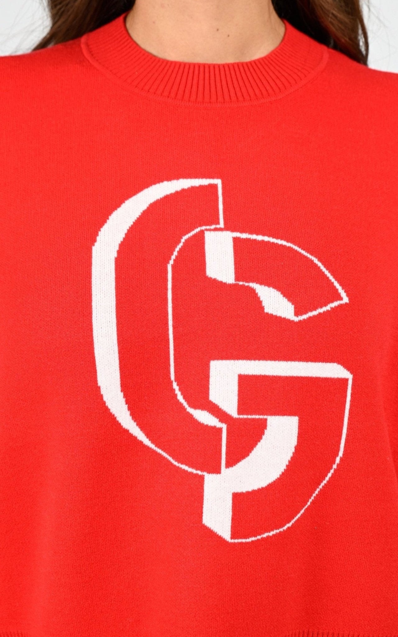 Pull maille Natalia rouge