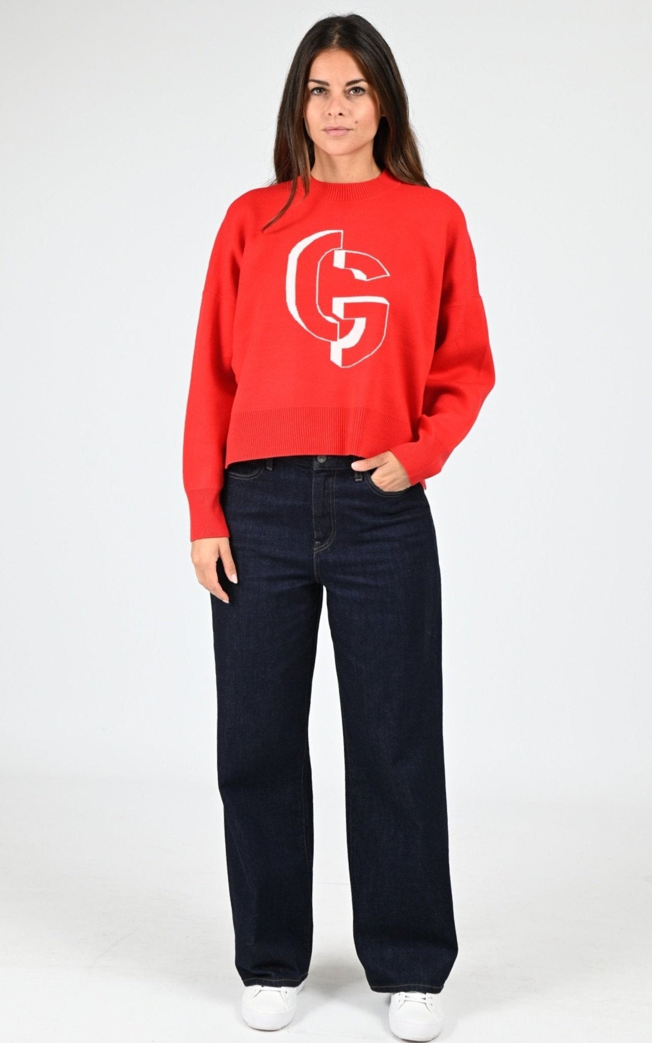 Pull maille Natalia rouge