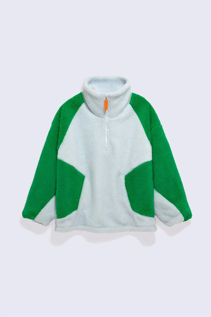 Sweatshirt oversize polaire bicolore Akemi