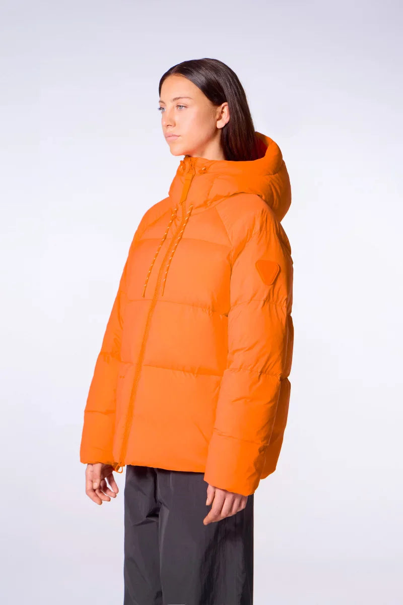 Doudoune mixte oversize à capuche Azael Orange