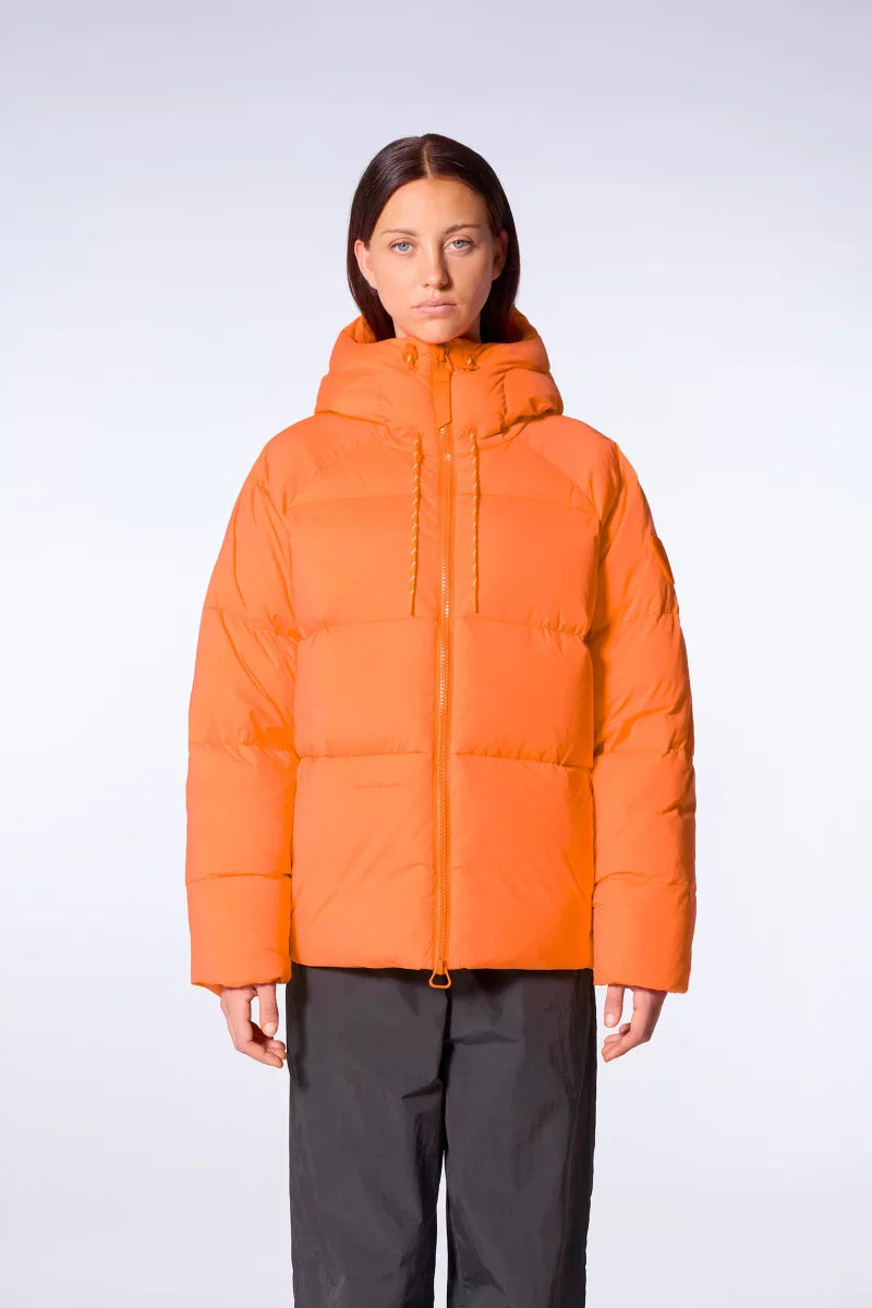 Doudoune mixte oversize à capuche Azael Orange