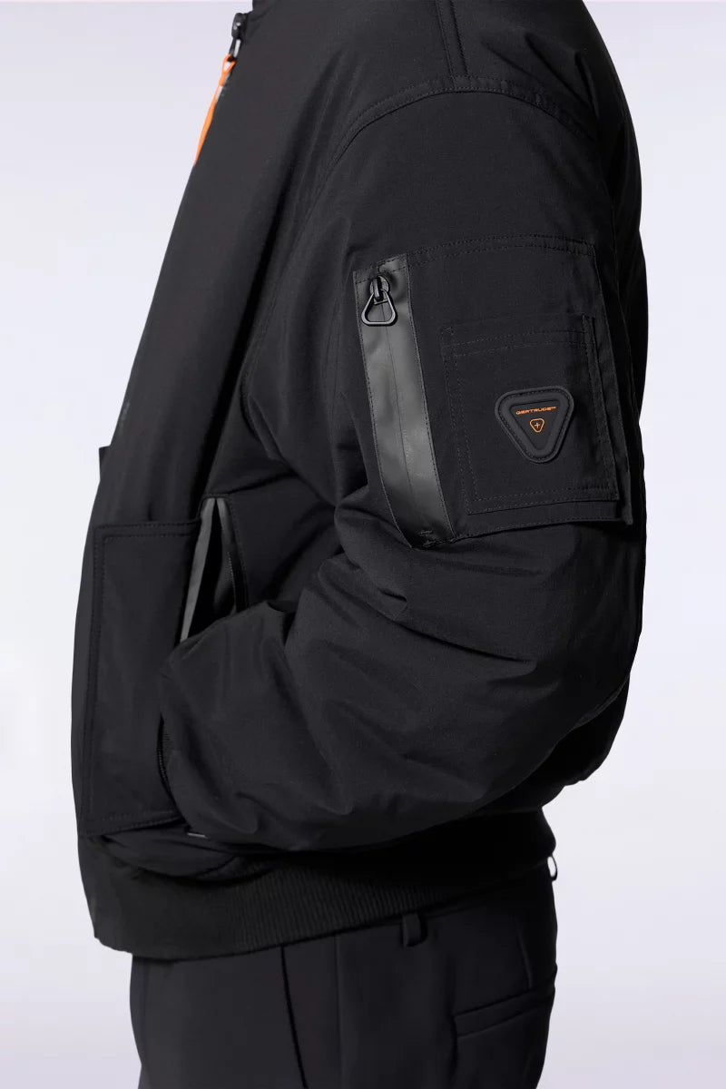 Bomber oversize en nylon stretch Saul